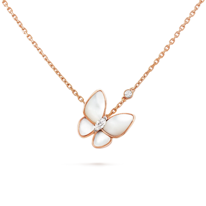 [Rani Jewelry]BUTTERFLY MOP DIAMOND NECKLACE
