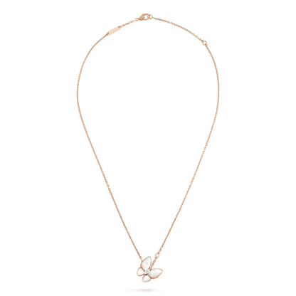 [Rani Jewelry]BUTTERFLY MOP DIAMOND NECKLACE