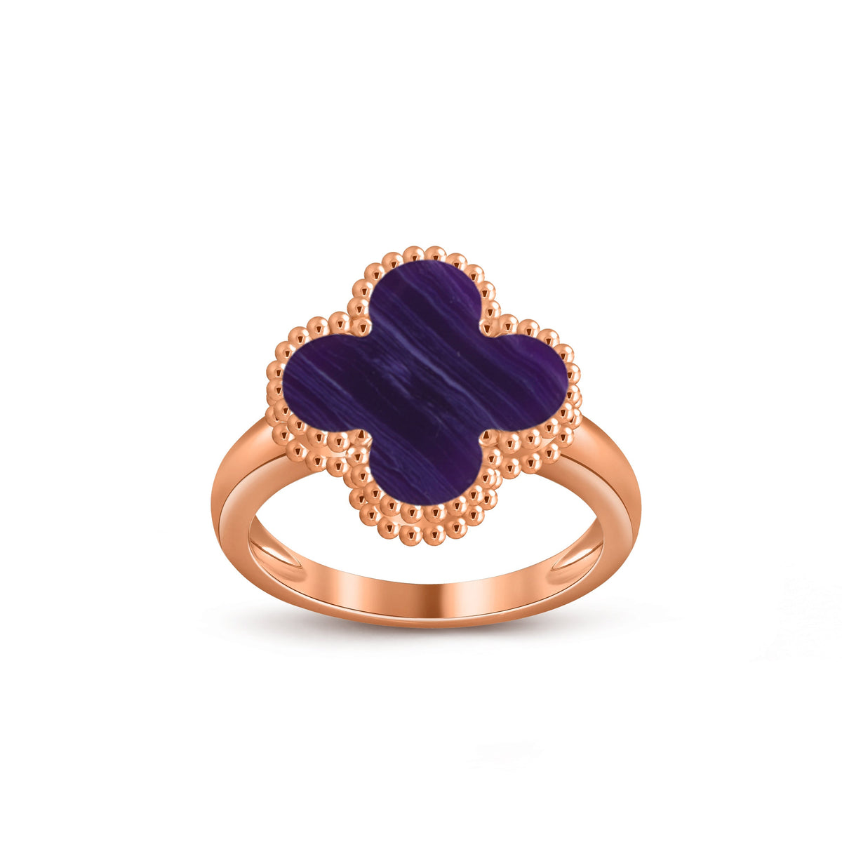 [Rani Jewelry]CLOVER RING ROSE GOLD COLLECTION