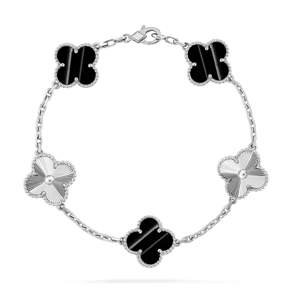 [Rani Jewelry] CLOVER 5 MOTIF PULSAR STONE BRACELET COLLECTION