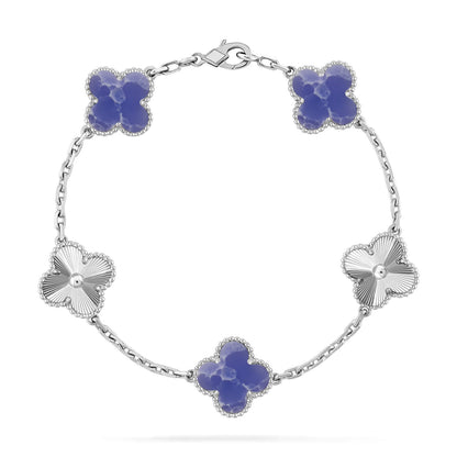 [Rani Jewelry]CLOVER 5 MOTIF BLUE VEINS BRACELET COLLECTION
