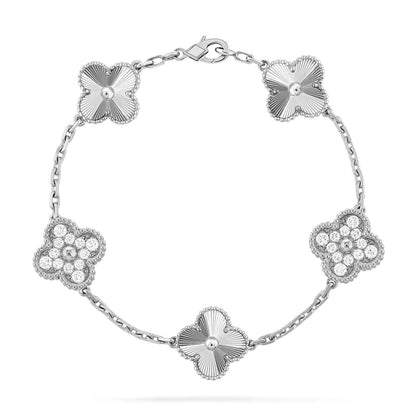 [Rani Jewelry] CLOVER 5 MOTIF LASER BRACELET COLLECTION