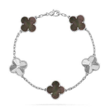[Rani Jewelry] CLOVER 5 MOTIF GRAY MOP BRACELET COLLECTION