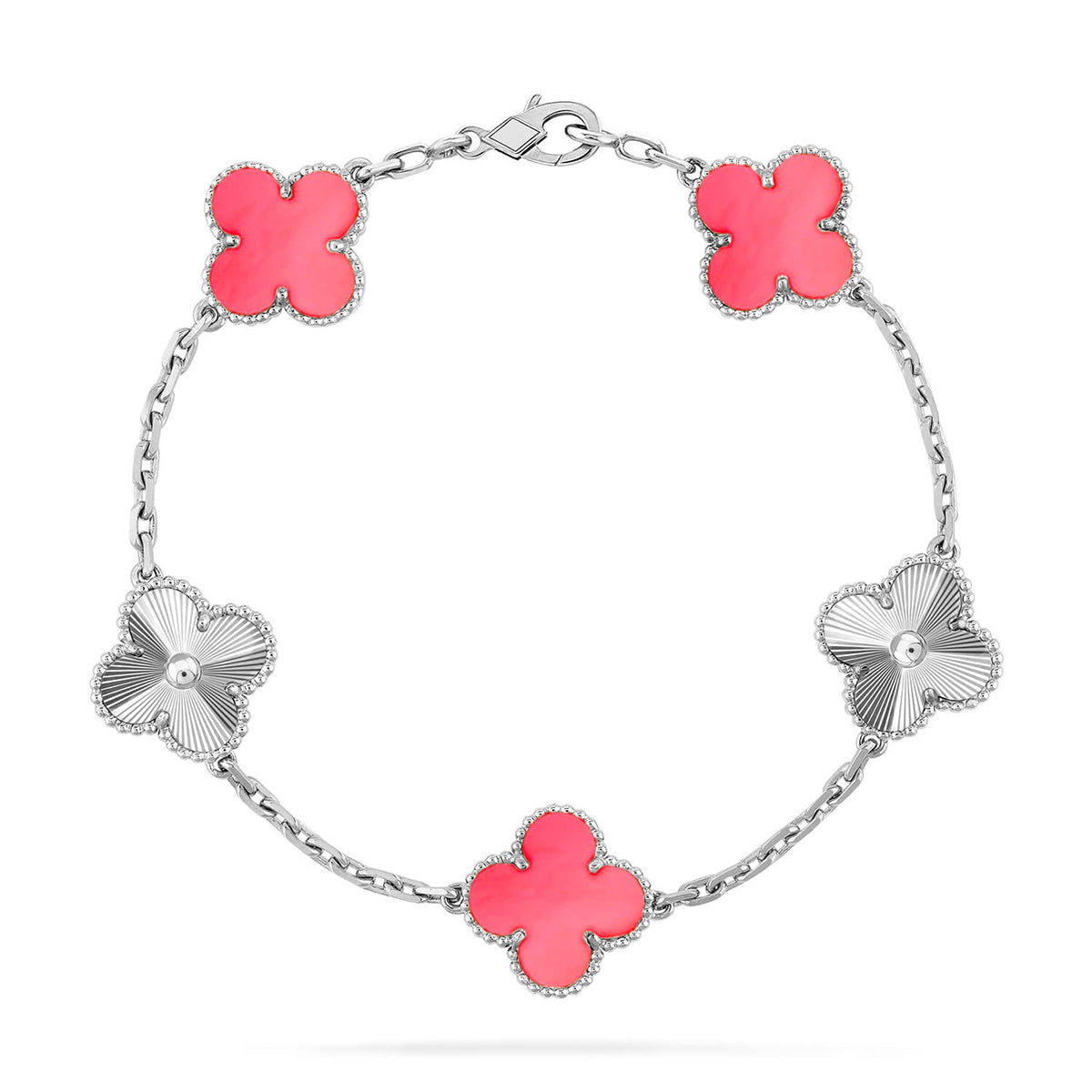 [Rani Jewelry] CLOVER 5 MOTIFS  PINK MOP BRACELET COLLECTION