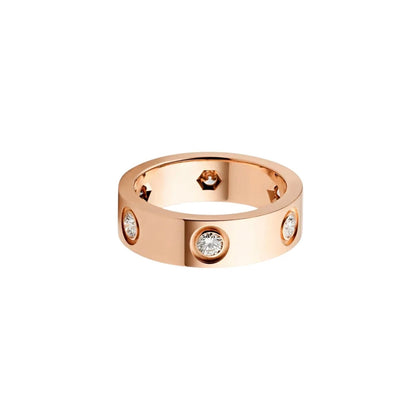 [Rani Jewelry] LOVE 5.5MM 6 DIAMOND RING