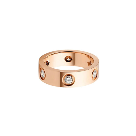 [Rani Jewelry] LOVE 5.5MM 6 DIAMOND RING