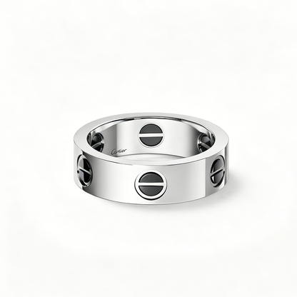 [Rani Jewelry] LOVE RING 5.5MM NO DIAMONDS  CERAMIC