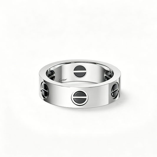 [Rani Jewelry] LOVE RING 5.5MM NO DIAMONDS  CERAMIC