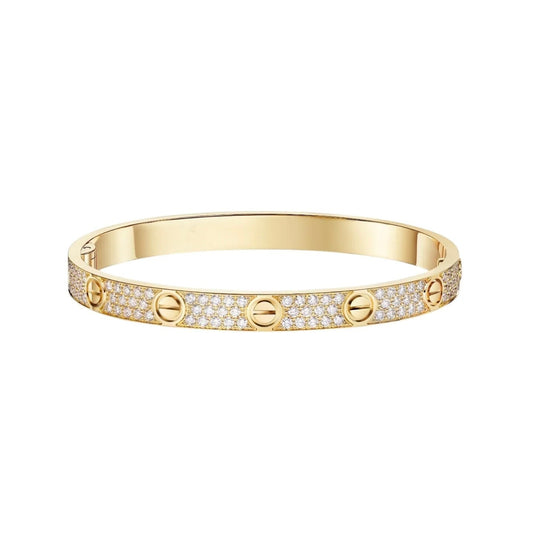 [Rani Jewelry] LOVE BRACELET 6.1MM DIAMOND-PAVED