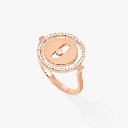 [Rani Jewelry]LUCKY MOVE PINK GOLD DIAMOND RING