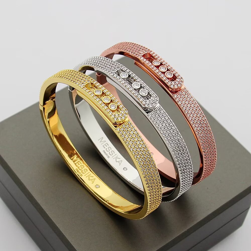 [Rani Jewelry]Move Noa Full Pavé Diamond Bangle Bracelet