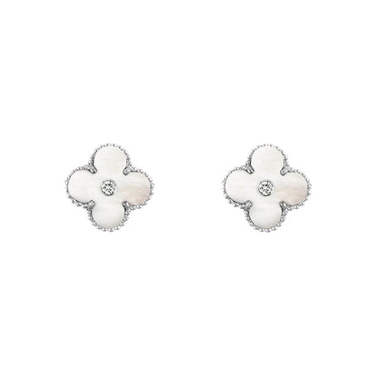 [Rani Jewelry]CLOVER SILVER 15MM EARRINGS COLLECTION