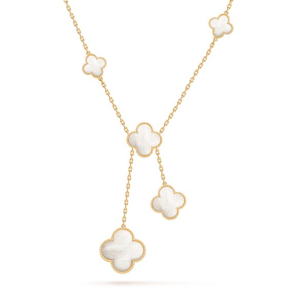[Rani Jewelry]CLOVER MOTHER OF PEARL NECKLACE 6 MOTIF