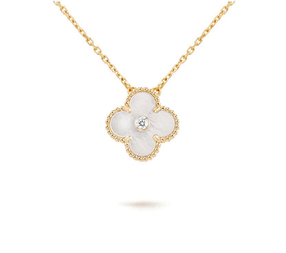 [Rani Jewelry]CLOVER 15MM CHRISTMAS LIMITED EDITION SINGLE FLOWER NECKLACE