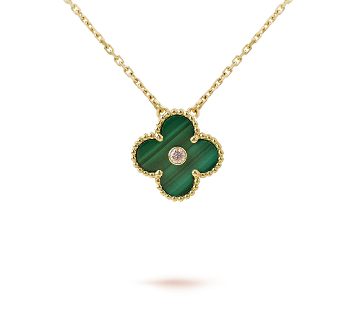 [Rani Jewelry]CLOVER 15MM CHRISTMAS LIMITED EDITION SINGLE FLOWER NECKLACE