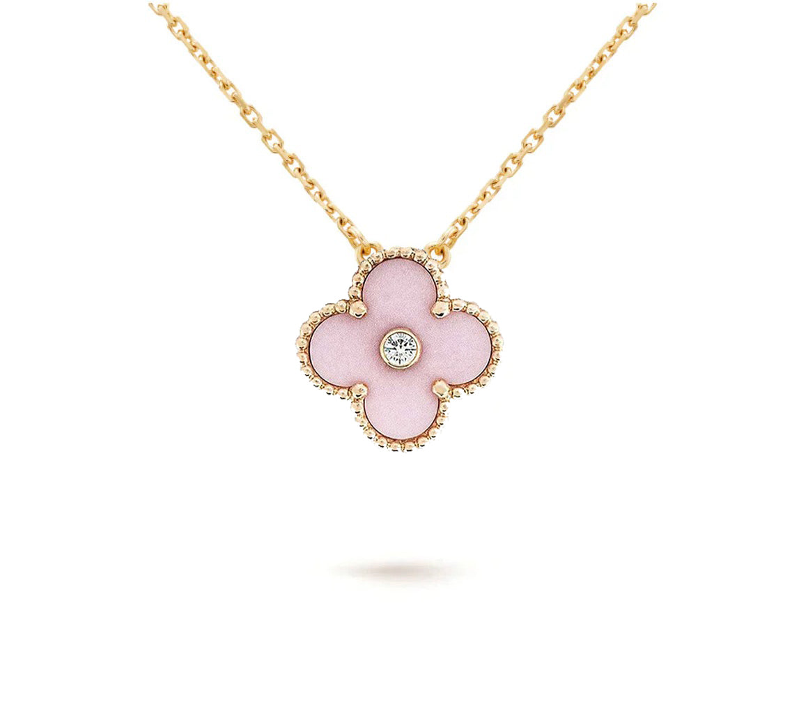 [Rani Jewelry]CLOVER 15MM CHRISTMAS LIMITED EDITION SINGLE FLOWER NECKLACE