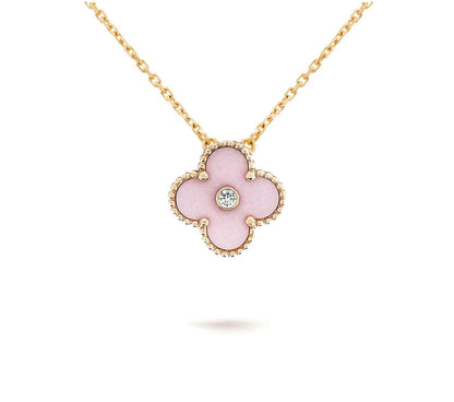 [Rani Jewelry]CLOVER 15MM CHRISTMAS LIMITED EDITION SINGLE FLOWER NECKLACE