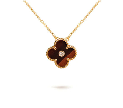 [Rani Jewelry]CLOVER 15MM CHRISTMAS LIMITED EDITION SINGLE FLOWER NECKLACE