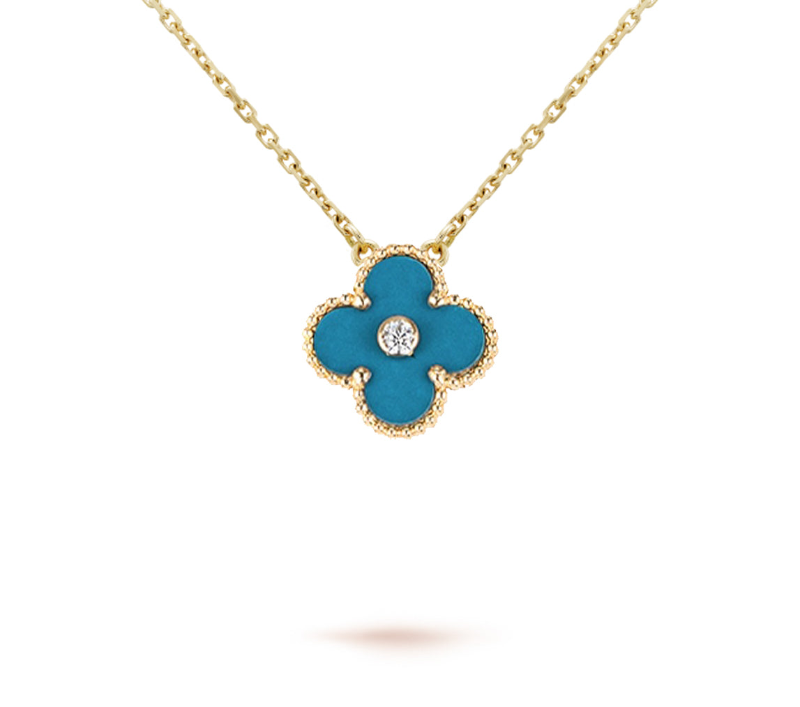 [Rani Jewelry]CLOVER 15MM CHRISTMAS LIMITED EDITION SINGLE FLOWER NECKLACE