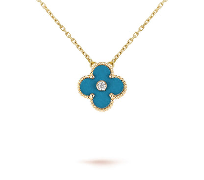 [Rani Jewelry]CLOVER 15MM CHRISTMAS LIMITED EDITION SINGLE FLOWER NECKLACE