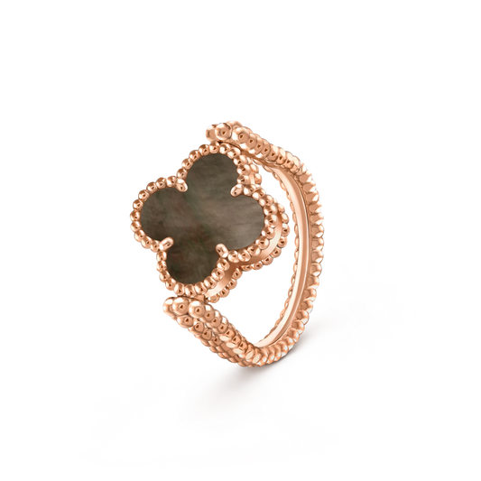 [Rani Jewelry]CLOVER RIVERSIBLE RING ROSE GOLD COLLECTION