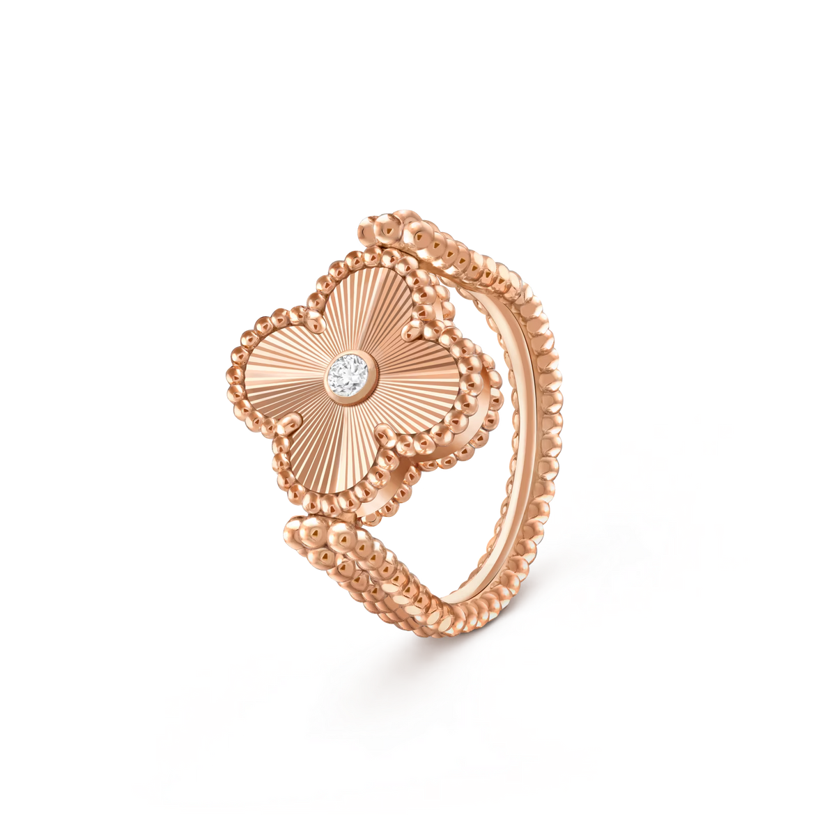 [Rani Jewelry]CLOVER RIVERSIBLE RING ROSE GOLD COLLECTION