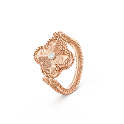 [Rani Jewelry]CLOVER RIVERSIBLE RING ROSE GOLD COLLECTION