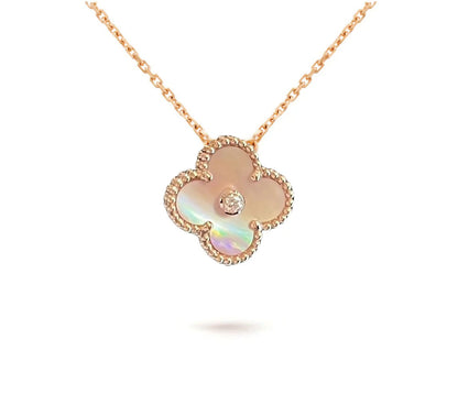[Rani Jewelry]CLOVER 15MM CHRISTMAS LIMITED EDITION SINGLE FLOWER NECKLACE