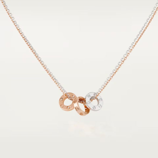 [Rani Jewelry] LOVE 6 DIAMOND PENDANT NECKLACE