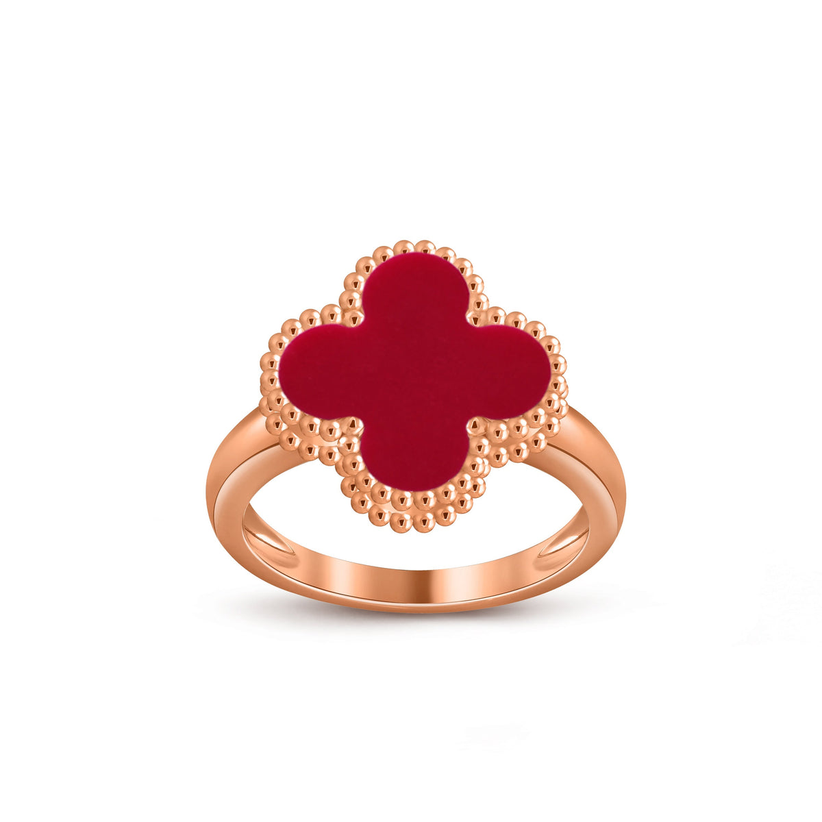 [Rani Jewelry]CLOVER RING ROSE GOLD COLLECTION