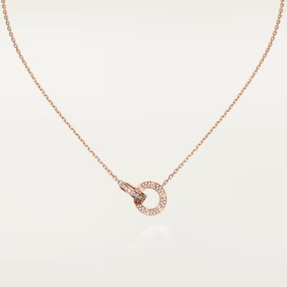 [Rani Jewelry] LOVE  FULL DIAMOND PENDANT NECKLACE
