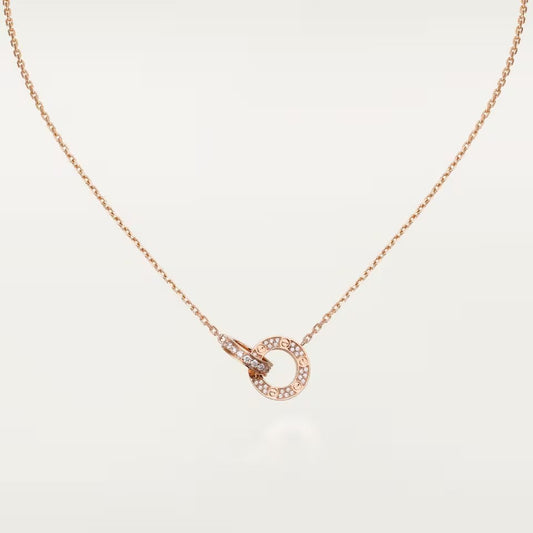 [Rani Jewelry] LOVE  FULL DIAMOND PENDANT NECKLACE