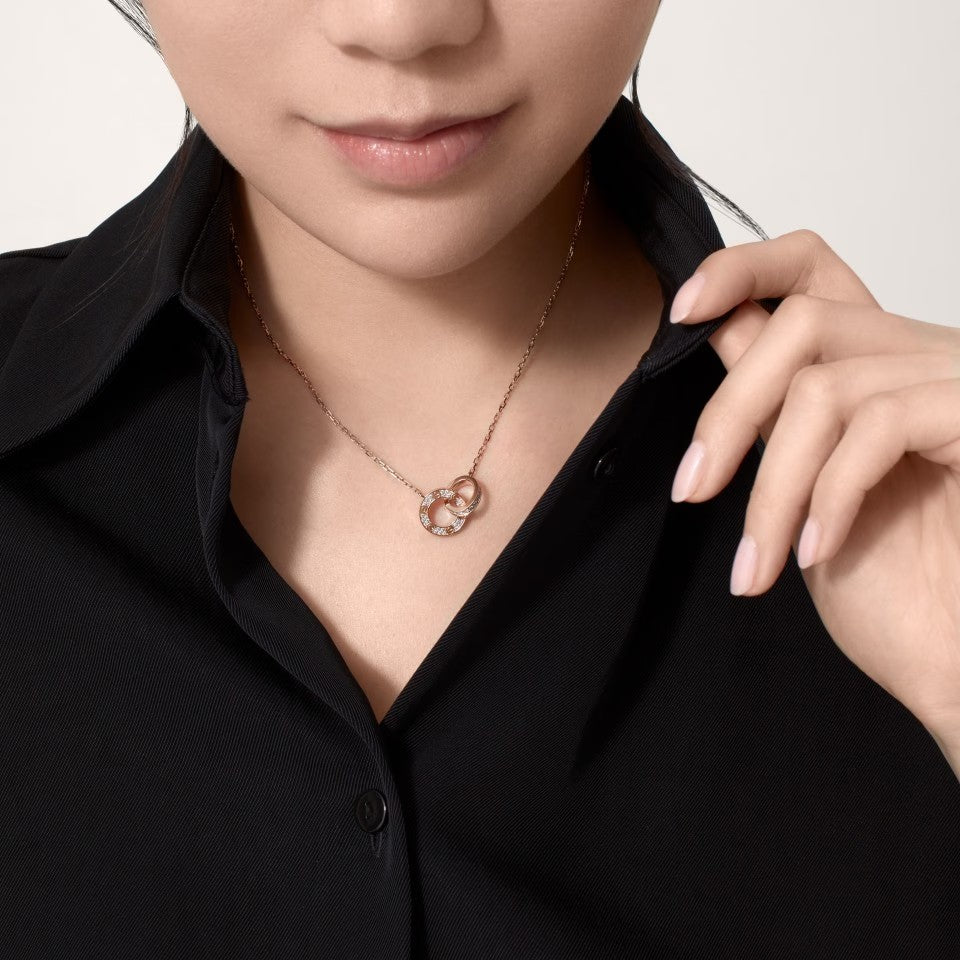 [Rani Jewelry] LOVE  FULL DIAMOND PENDANT NECKLACE