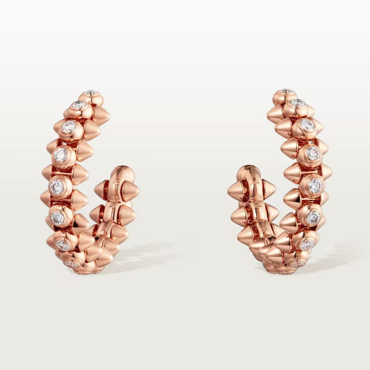 [Rani Jewelry] CLASH FULL DIAMOND MEDIUM EARRINGS