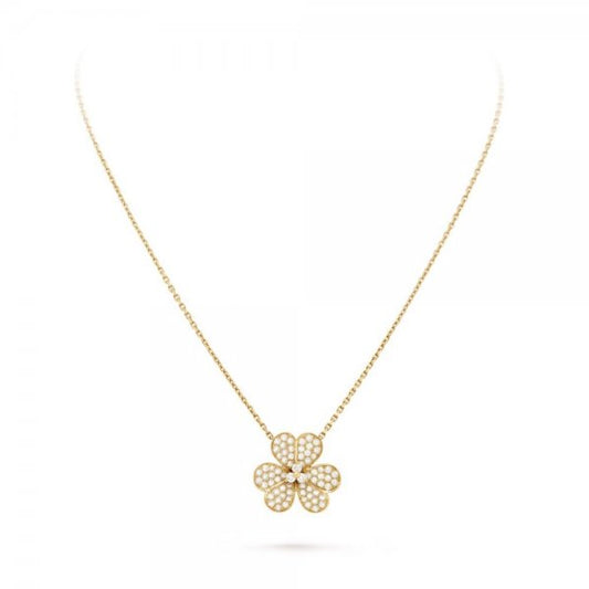 [Rani Jewelry]FLOWER DIAMOND NECKLACE