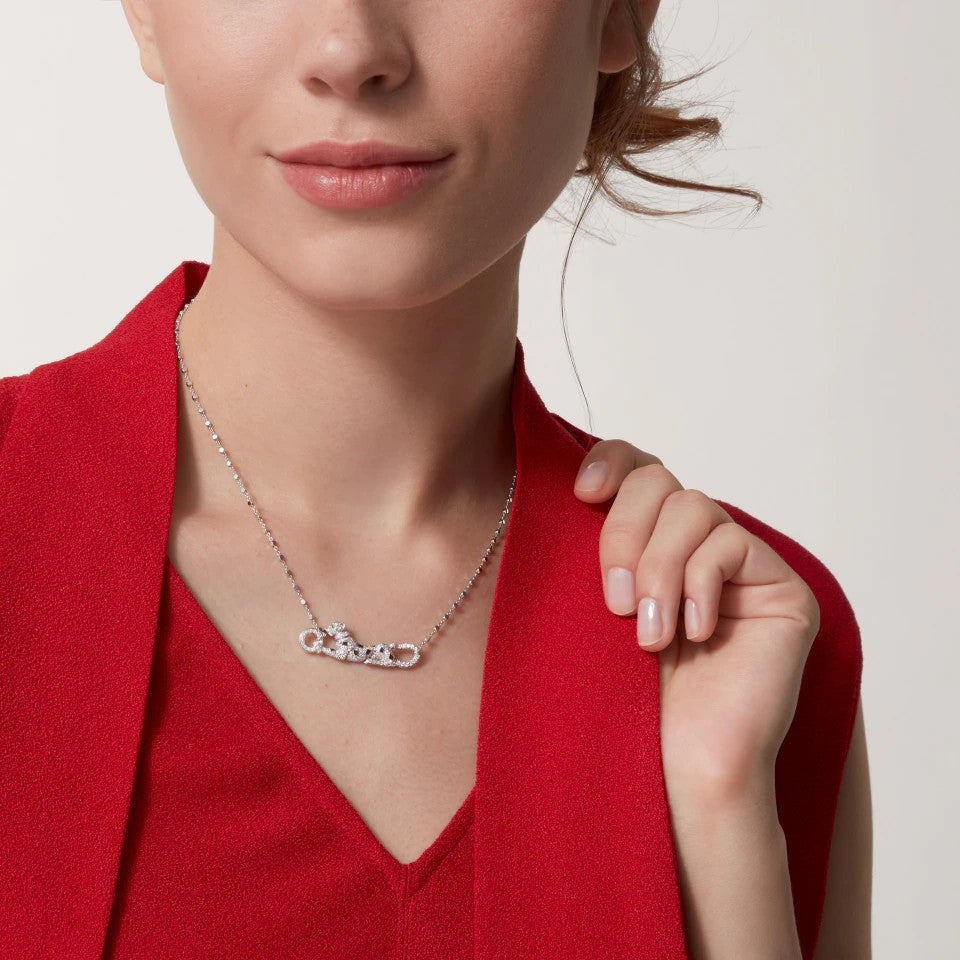 [Rani Jewelry] PANTHERE PAVED DIAMOND NECKLACE