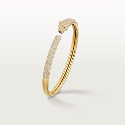 [Rani Jewelry] PANTHERE FULL DIAMOND OPEN BRACELET