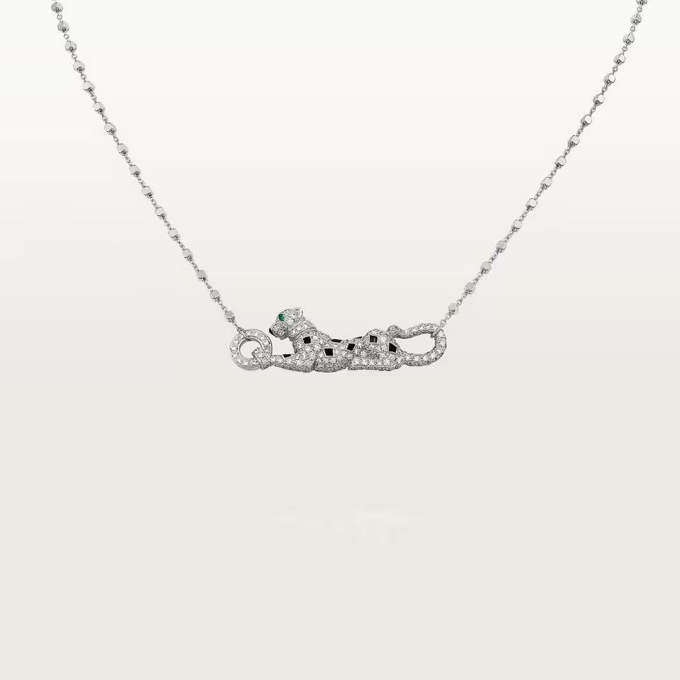 [Rani Jewelry] PANTHERE PAVED DIAMOND NECKLACE