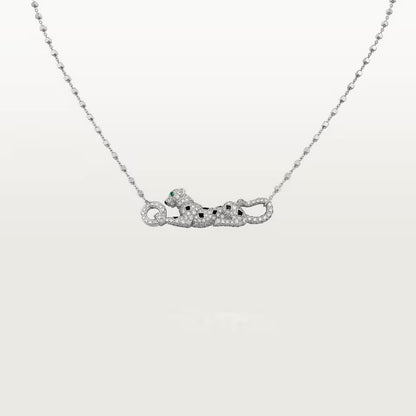[Rani Jewelry] PANTHERE PAVED DIAMOND NECKLACE