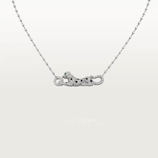 [Rani Jewelry] PANTHERE PAVED DIAMOND NECKLACE