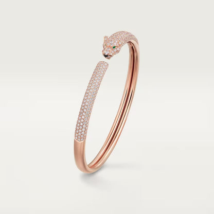[Rani Jewelry] PANTHERE FULL DIAMOND OPEN BRACELET