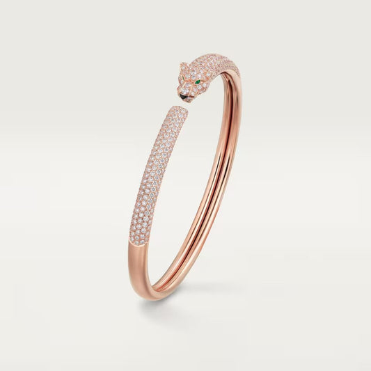[Rani Jewelry] PANTHERE FULL DIAMOND OPEN BRACELET