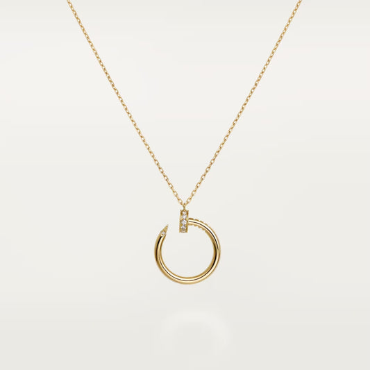 [Rani Jewelry] JUSTE NECKLACE HALF DIAMOND