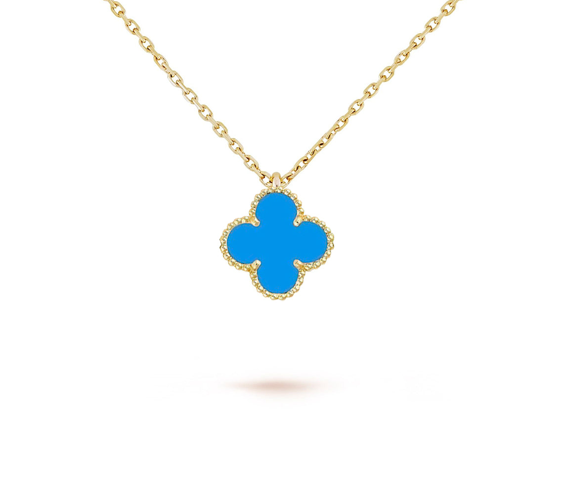 [Rani Jewelry]CLOVER MINI 9.5MM CARNELIANS NECKLACE COLLECTION
