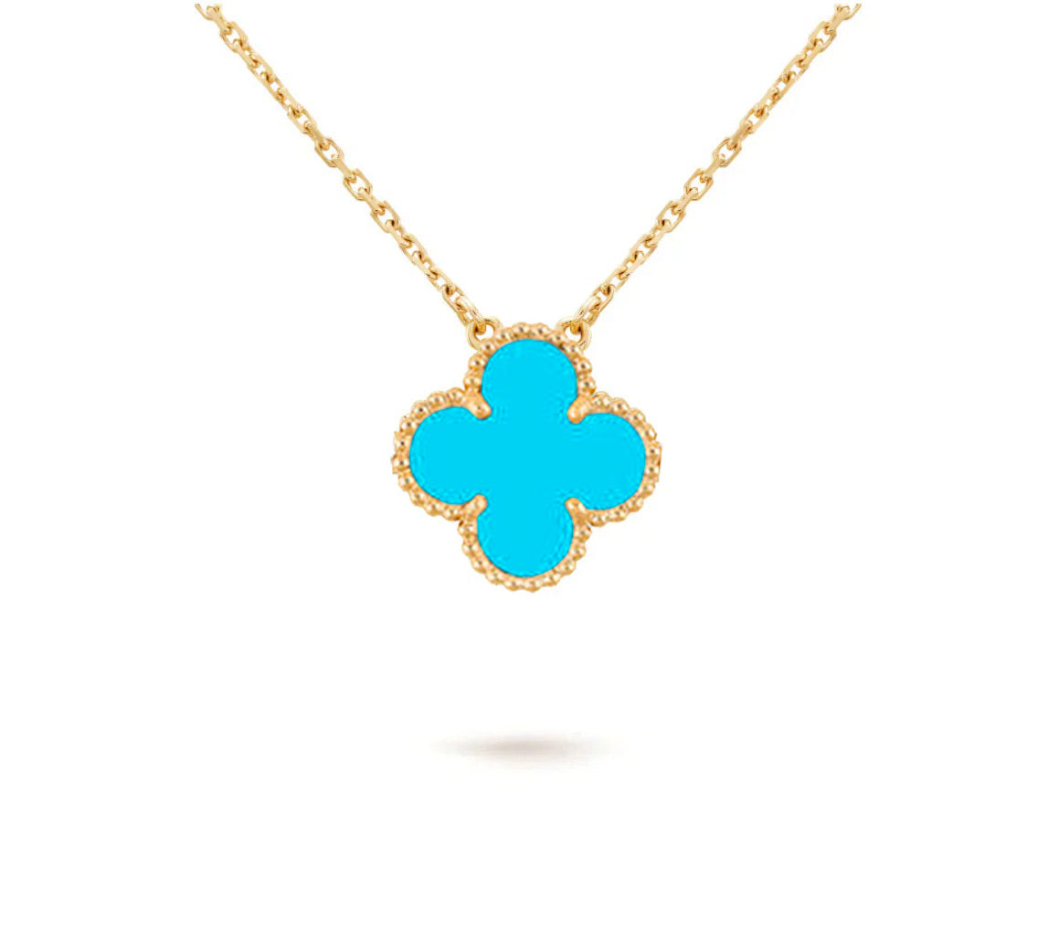 [Rani Jewelry]CLOVER 15MM SINGLE FLOWER NECKLACE COLLECTION