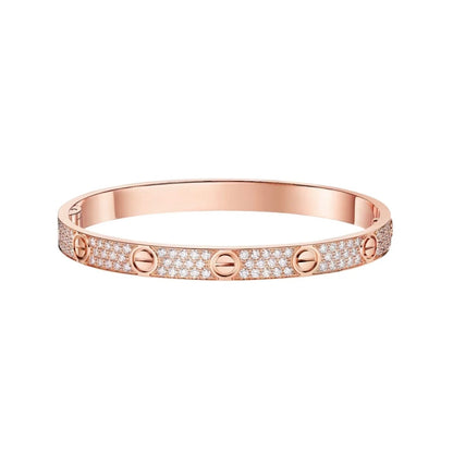 [Rani Jewelry] LOVE BRACELET 6.1MM DIAMOND-PAVED