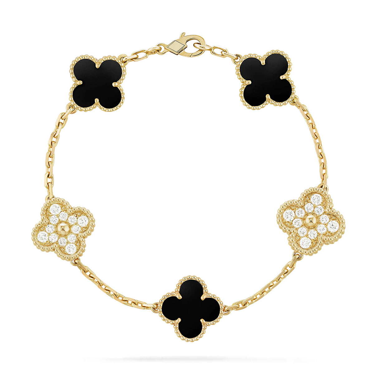 [Rani Jewelry]Clover & Clash Bracelet 3-Piece Stack set