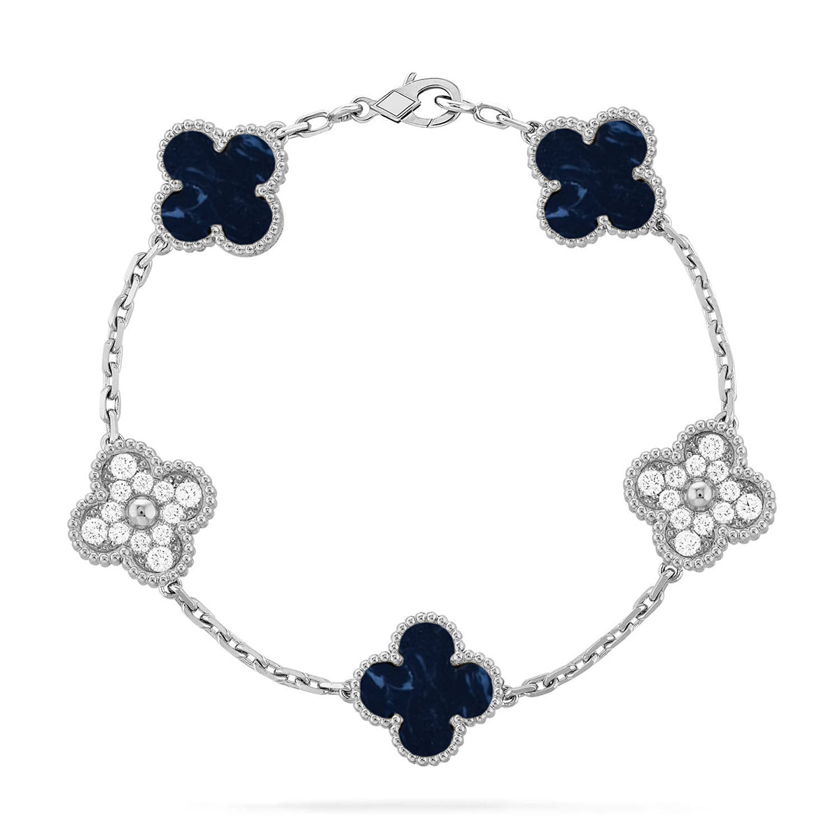 [Rani Jewelry]CLOVER 5 MOTIF PIETERSITE BRACELET COLLECTION