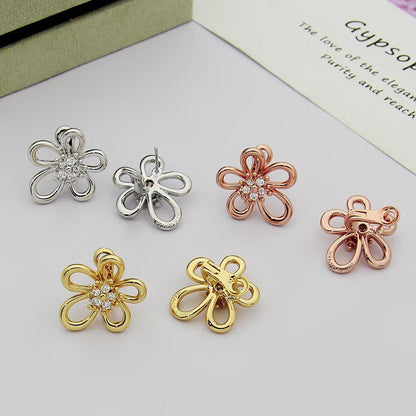 [Rani Jewelry] FLOWERLACE EARRING 5 DIAMONDS