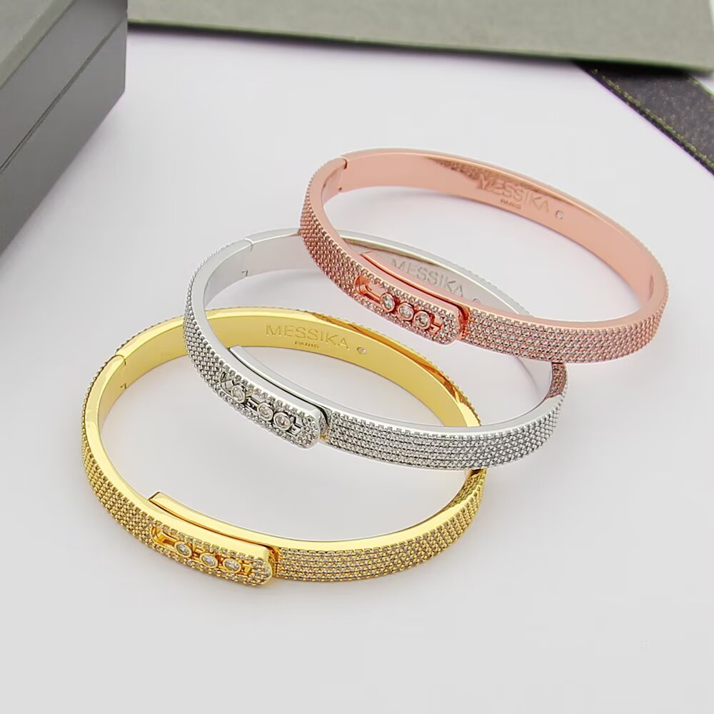 [Rani Jewelry]Move Noa Full Pavé Diamond Bangle Bracelet